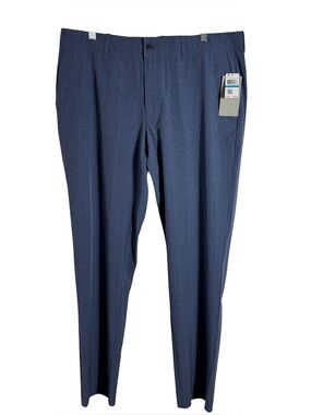 NWT PGA Tour Golf Pants Men’s Size 36 Navy Windowpane Stretch UPF 50
